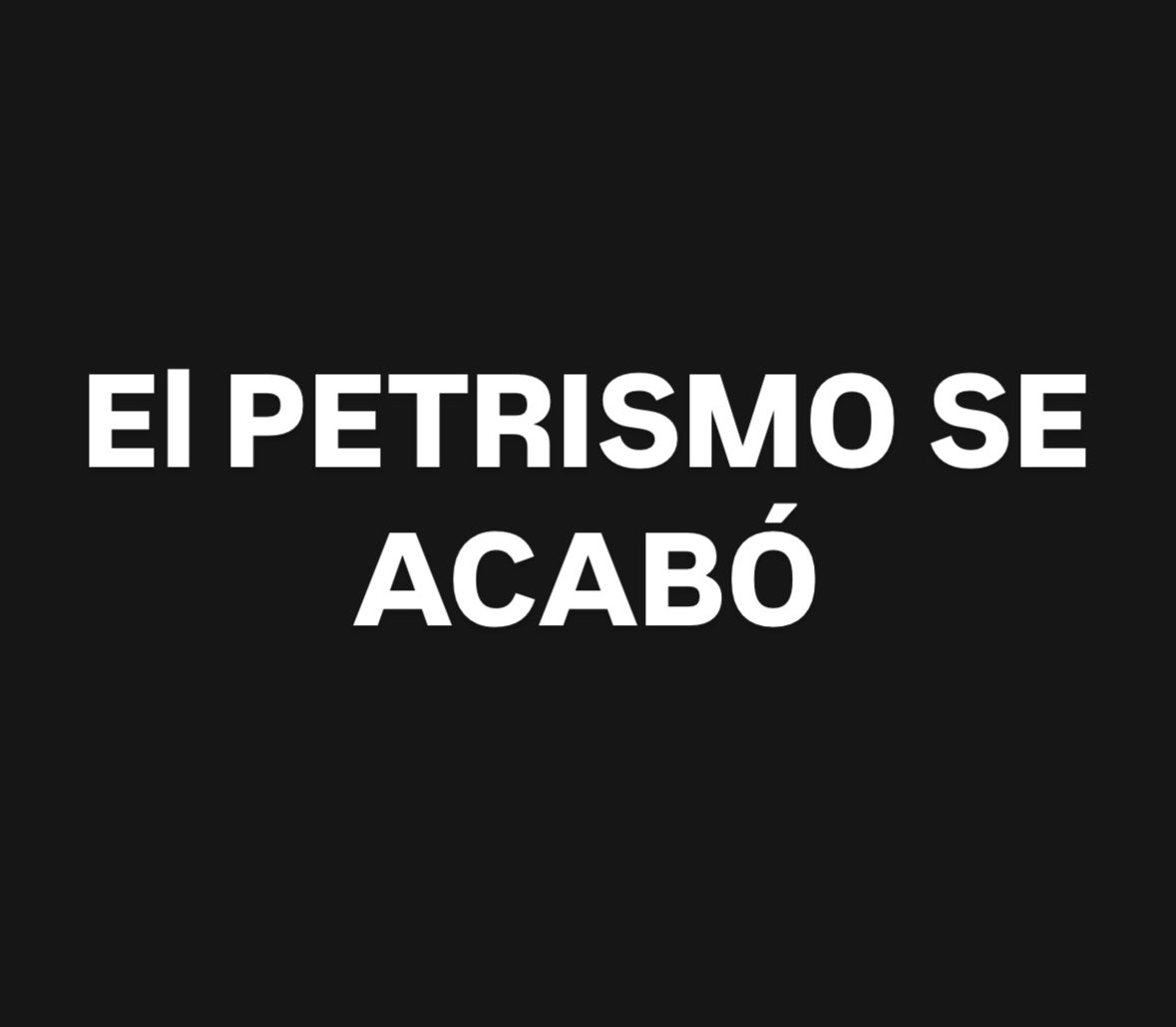 Buenos días Colombia 

Hoy es el segundo día del supuesto paro, será otro día de fracaso para Petro.

El que se vaya despertando difunda esta imagen y súmese con fuerza al numeral #ElPetrismoSeAcabó
