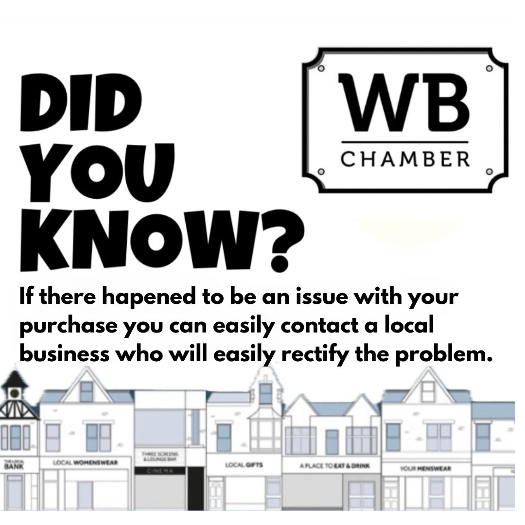 If something goes wrong with your purchase when you shop local, there’s no generic emails. Instead, there’s friendly, face-to-face support from someone who actually wants to help. 
Support local. 

#whitleybaychamberoftrade #shoplocal