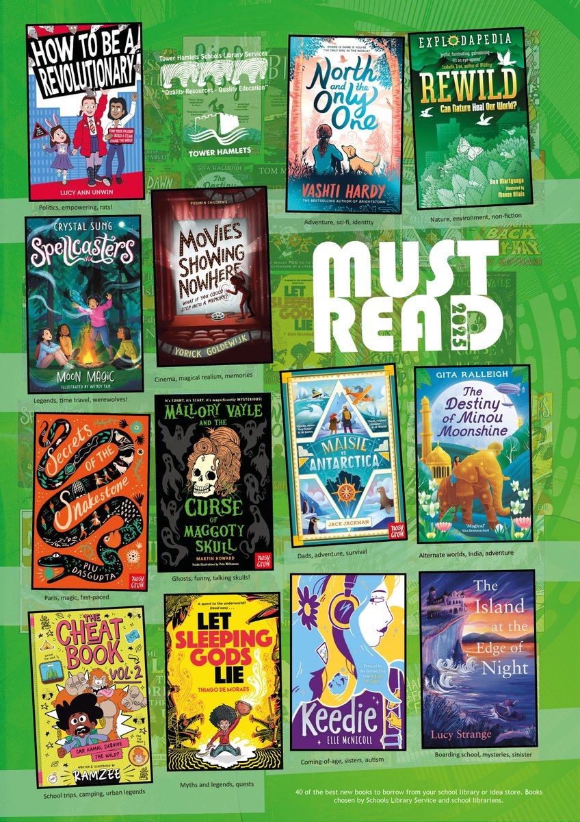 📚✨ The Tower Hamlets SLS Must Reads 2025 are here! A brilliant collection of unmissable books – bold stories, diverse voices, unforgettable characters. Perfect for inspiring a love of reading for years 5 &amp; 6. #MustReads2025 #TowerHamletsSLS #SLSUK
