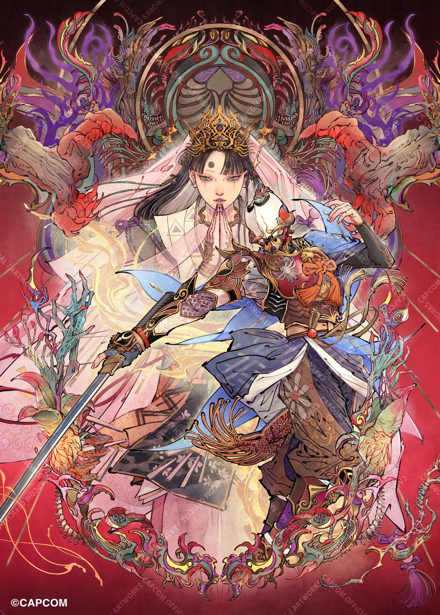 CAPCOM_AWT's tweet image. 6月5日にSwitch2版が発売される『祇(くにつがみ)』の新規アートです。パッケージや豪華版収録の木製カードをはじめ、公式図録にも未公開のコンセプトアートと共に収録されています。ぜひお手元でお楽みください!(ヒナナナ)
e-capcom.com/sp/kunitsu-gam…
#カプコンアートワーク #CAPCOM #くにつがみ #祇