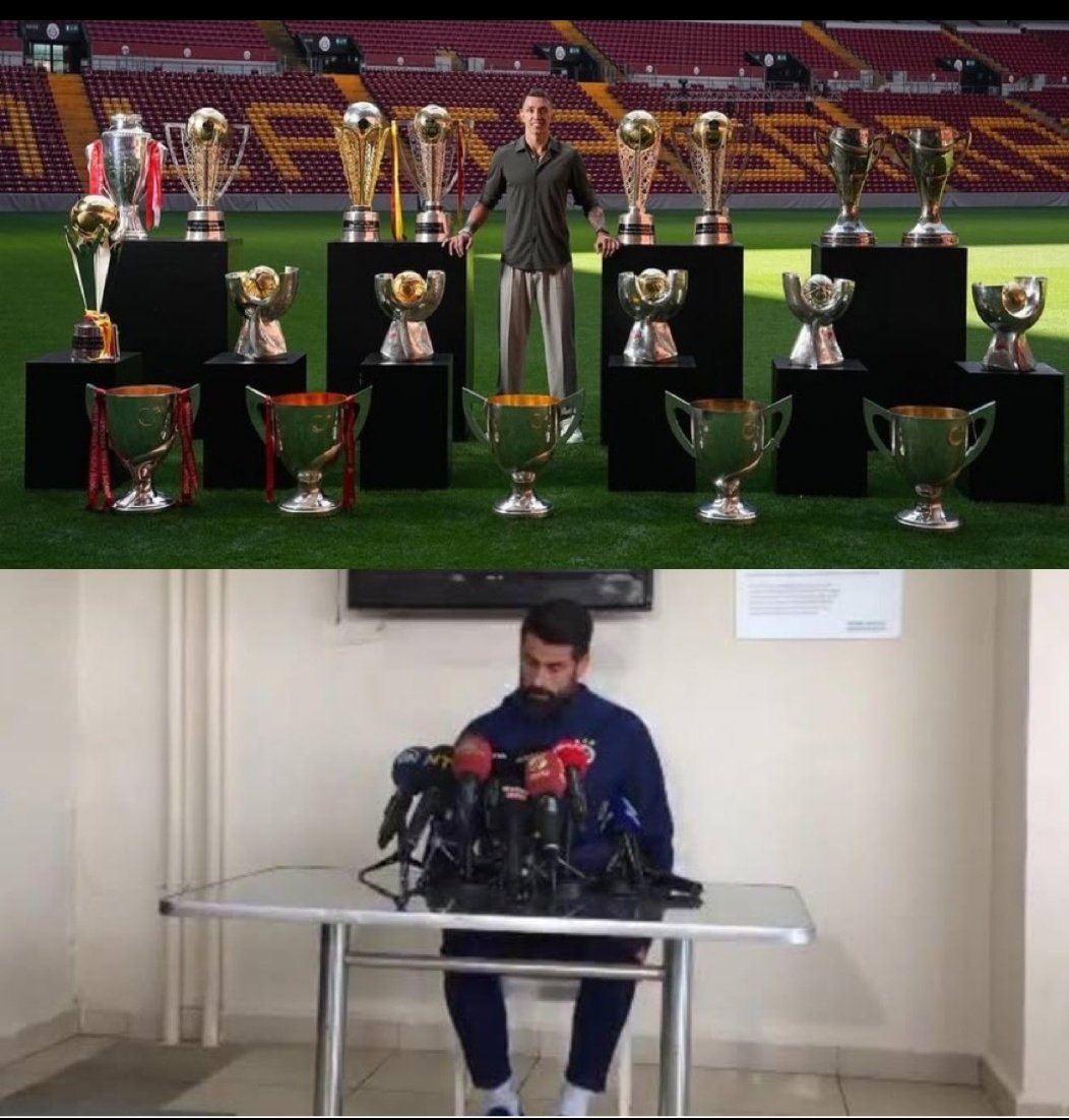 Sadece şu görsel bile iki kulüp arasındaki farkı gösteriyor Galatasaray'dan giden yabancı futbolcular nasıl geri dönüş sağlıyor Fenerbahçe'den giden nasıl geri dönüş sağlıyor (bir iki kişi hariç) bu kulüp kültürü aslında diğerleri zengin olabilir ama insan olamıyor işte