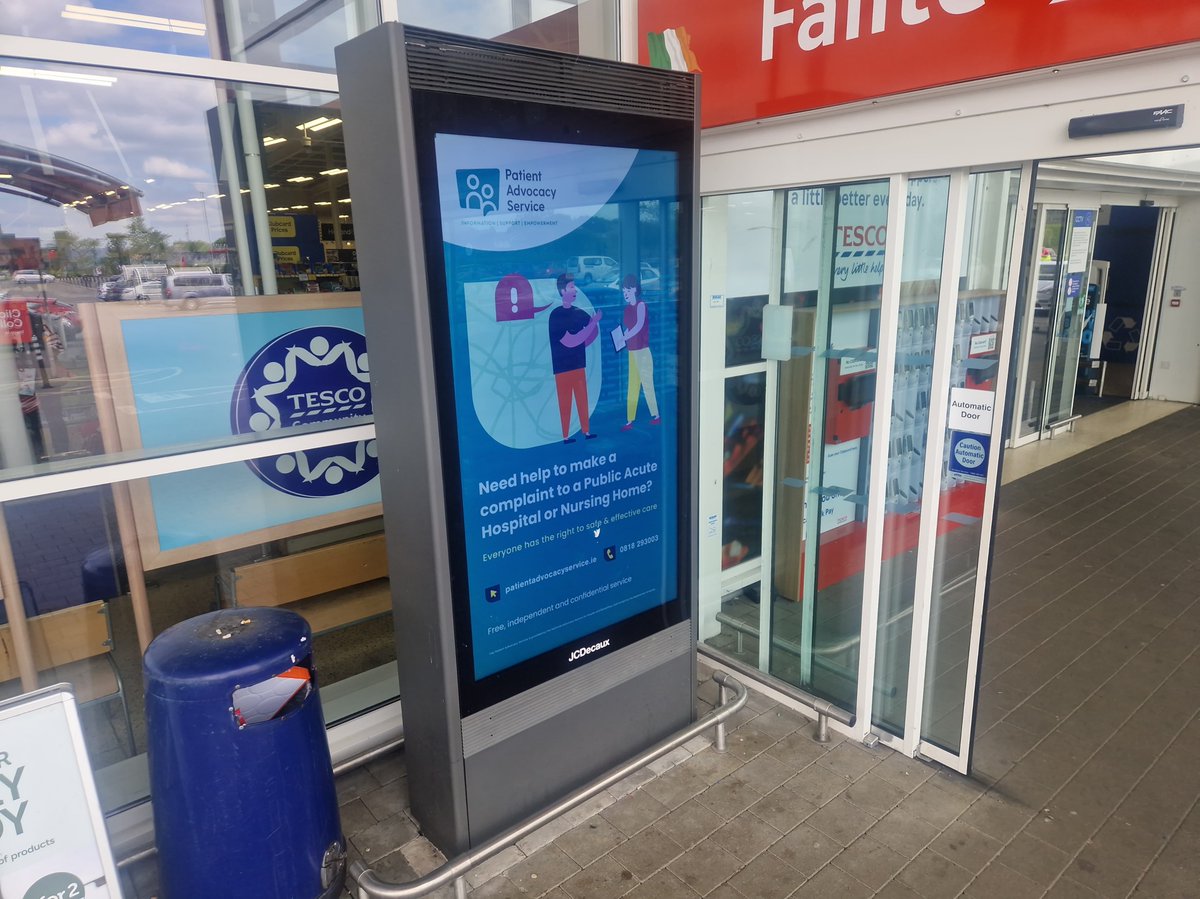 FocusAdvert_ie's tweet photo. Working with the wonderful Patient Advocacy Service on some colourful out of home, bringing some attention to the great work they do! https://t.co/vGPgjIMpNF