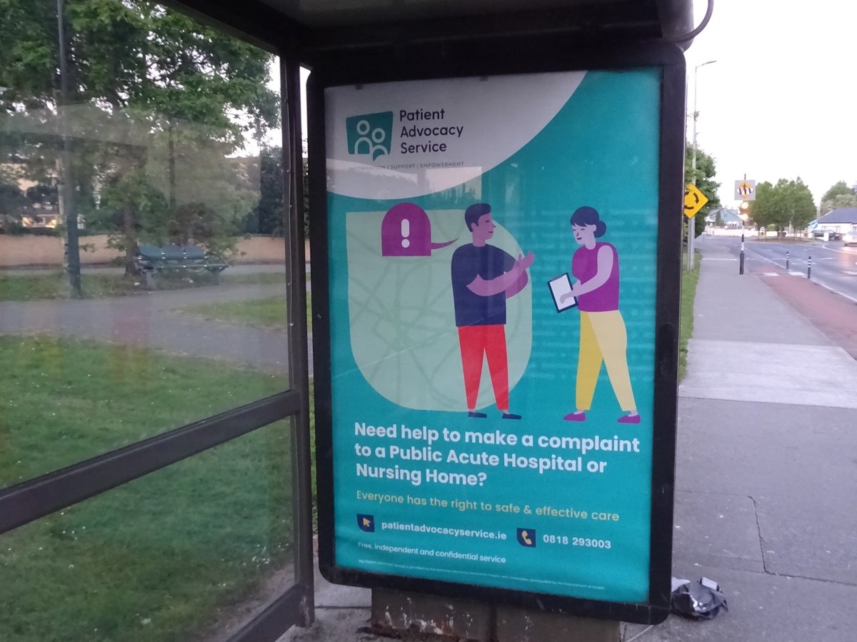 FocusAdvert_ie's tweet photo. Working with the wonderful Patient Advocacy Service on some colourful out of home, bringing some attention to the great work they do! https://t.co/vGPgjIMpNF