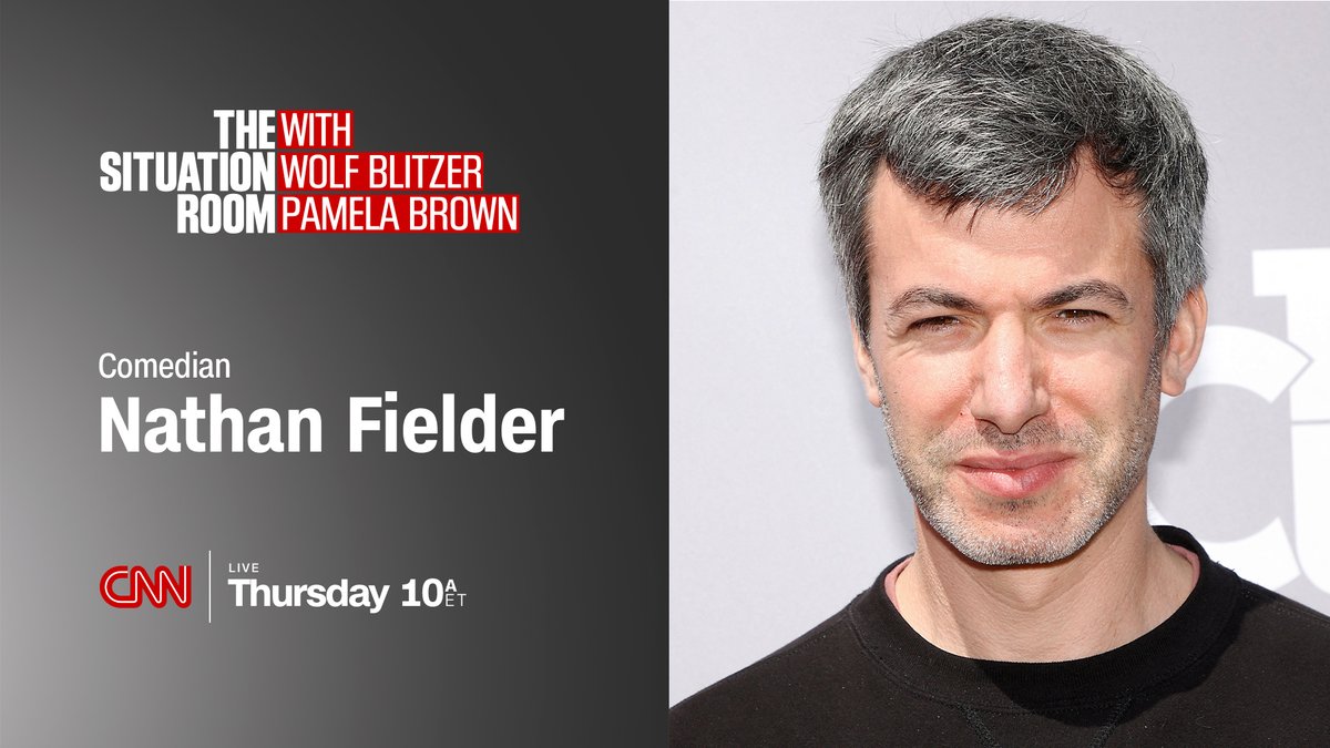 CNN Communications (@cnnpr) on Twitter photo TODAY: Comedian Nathan Fielder joins <a href="/PamelaBrownCNN/">Pamela Brown</a> and @WolfBlitzer on <a href="/CNNSitRoom/">The Situation Room</a> – tune in at 10aET for the full conversation. TODAY: Comedian Nathan Fielder joins <a href="/PamelaBrownCNN/">Pamela Brown</a> and @WolfBlitzer on <a href="/CNNSitRoom/">The Situation Room</a> – tune in at 10aET for the full conversation.