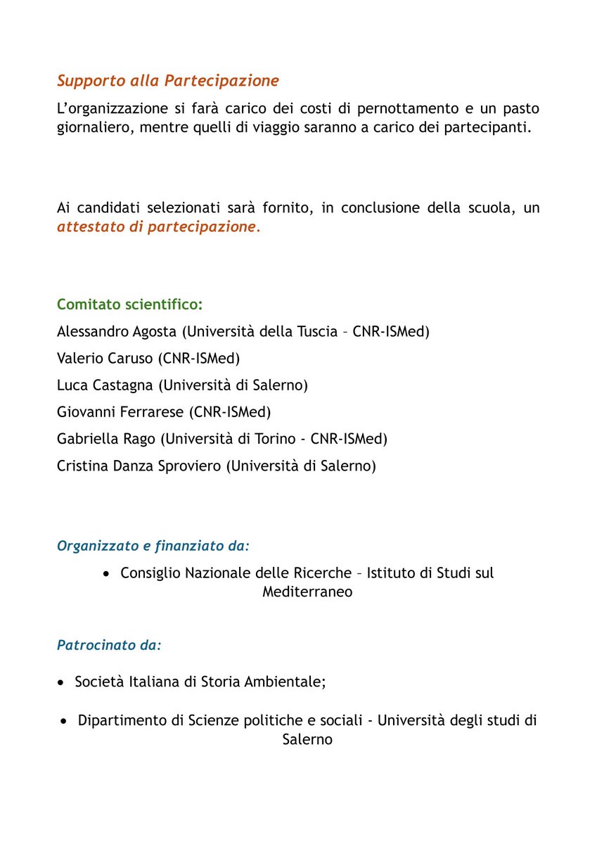 Istituto di Studi sul Mediterraneo (@ismed_cnr) on Twitter photo 📢 #CALL per candidature alla #Scuolaestiva: 🌿 #Ambiente come #storia. Temi e metodi della #storiaambientale nel XX e XXI secolo
📍 Brienza (PZ) 28SET-1OTT
🗓️ Scadenza call: #15GIU2025
ℹ️CALL completa su🔗ismed.cnr.it
<a href="/UniSalerno/">Università Salerno</a> <a href="/sisam_di/">SiSAm - Società Italiana di Storia Ambientale</a> <a href="/CNRsocial_/">CNR Consiglio Nazionale delle Ricerche</a> 📢 #CALL per candidature alla #Scuolaestiva: 🌿 #Ambiente come #storia. Temi e metodi della #storiaambientale nel XX e XXI secolo
📍 Brienza (PZ) 28SET-1OTT
🗓️ Scadenza call: #15GIU2025
ℹ️CALL completa su🔗ismed.cnr.it
<a href="/UniSalerno/">Università Salerno</a> <a href="/sisam_di/">SiSAm - Società Italiana di Storia Ambientale</a> <a href="/CNRsocial_/">CNR Consiglio Nazionale delle Ricerche</a>