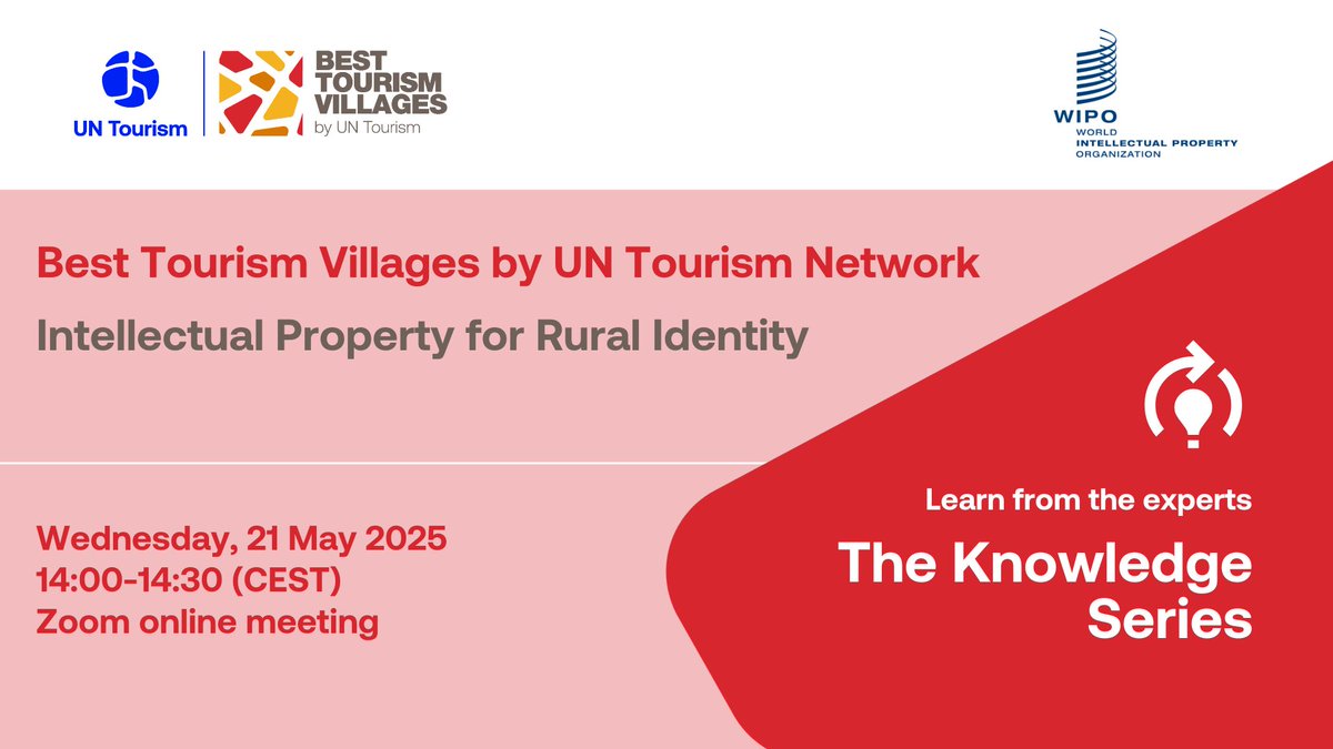 BTV_UNWTO's tweet image. Can IP help villages protect #heritage &amp;amp; boost #localeconomies? 💡In our #KnowledgeSeries, @WIPO showed how tools like #GIs &amp;amp; collective marks can empower #ruralcommunities
#BestTourismVillages @BTV_UNWTO