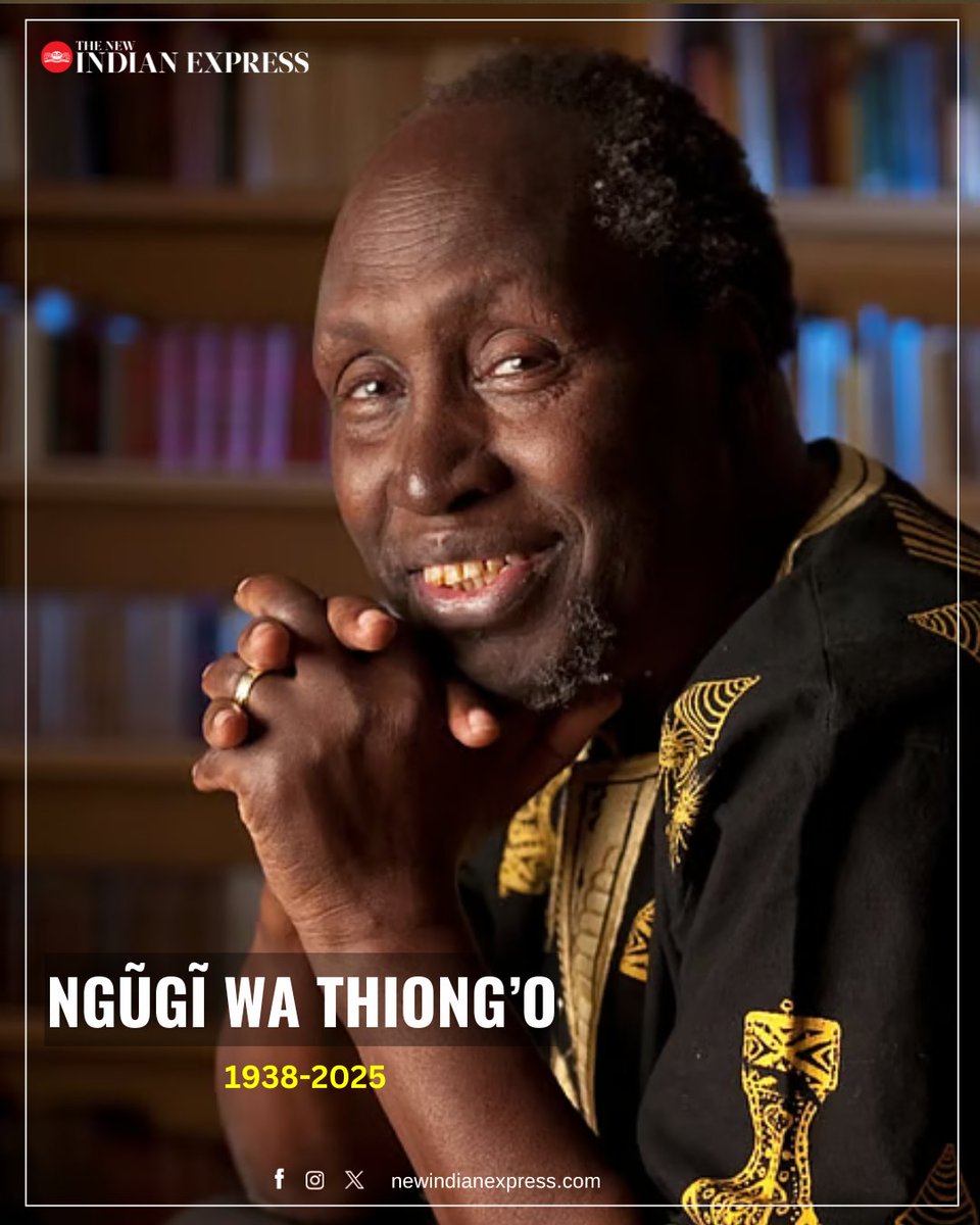 The New Indian Express (@newindianxpress) on Twitter photo NgÅ©gÄ© wa Thiongāo, Kenyan author and dissident who became a giant of modern literature, passed away 87
šnewindianexpress.com/lifestyle/bookā¦
<a href="/santwana99/">santwanabhattacharya</a> NgÅ©gÄ© wa Thiongāo, Kenyan author and dissident who became a giant of modern literature, passed away 87
šnewindianexpress.com/lifestyle/bookā¦
<a href="/santwana99/">santwanabhattacharya</a>