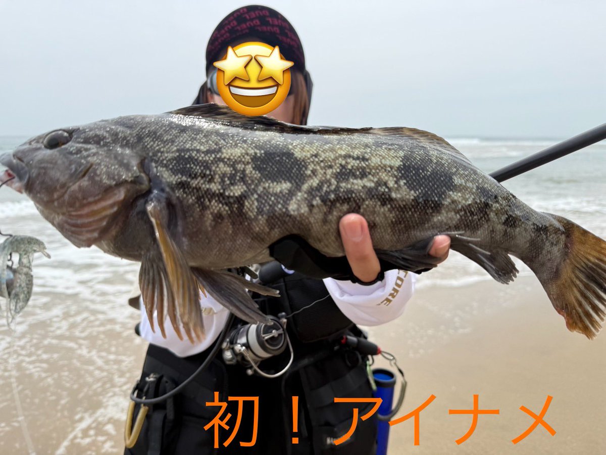 risky_LISU's tweet photo. これはもう自慢したい(_ ･A･)_ﾊﾞﾝｯ!!
初めてアイナメ釣れた、しかも2本‼︎(40㎝、38㎝)
バグアンツで釣れたのも初めて✨
ヒラメはSBショットのクリア✨スレだけど😂

#継美隊
#一袋運動
#ｻｰﾌﾍﾞｰｽ39N
#アイナメ
#ヒラメ
#DUEL
#HARDCORE
#SBショット
#ECOGEAR
#BUGANTS 
#NORIESOCEAN https://t.co/5hvzcKMYRt