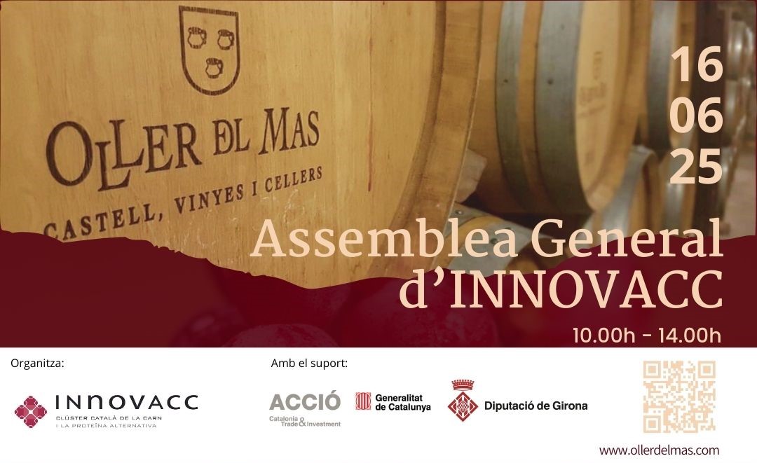 📢Recordem a tots els socis i sòcies d'INNOVACC⬇️  
📢Dilluns 16 de juny de 2025 ASSEMBLEA GENERAL del clúster a <a href="/OllerdelMas/">Oller del Mas</a> (Manresa) 
🕙Horari: 10.30h a 14.00h
😊𝑼𝒔 𝒉𝒊 𝒆𝒔𝒑𝒆𝒓𝒆𝒎!
Apunteu-vos aquí⬇️
innovacc.cat/event/assemble…