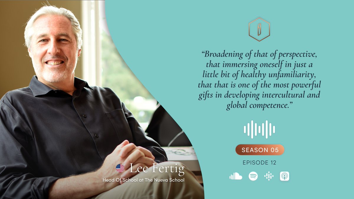 SimonNoakes's tweet image. &apos;Broadening of that of perspective, that immersing oneself in just a little bit of healthy unfamiliarity, that that is one of the most powerful gifts in developing intercultural and global competence.&apos; ~ Lee Fertig, Head Of School at @nuevaschool.

S5E12 #InspiringSchoolsPodcast…