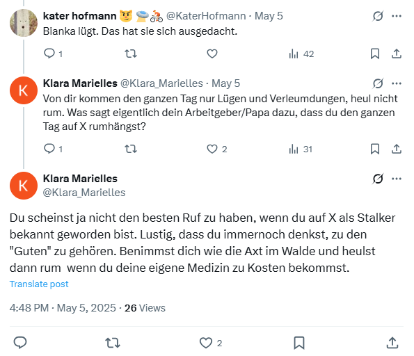 m_pferdchen's tweet photo. @Huii_Buhh betreibt unter anderem das Profil @Klara_Marielles, um einen Peter zu mobben und seinen Ruf zu zerstören. https://t.co/5e0AR6ualQ