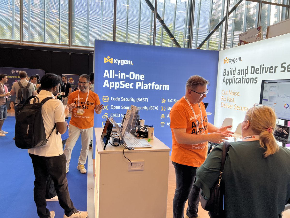 xygeni's tweet image. We're at @owasp  Global AppSec EU 2025 as a Golden Sponsor! 🎉
Stop by Booth G-02 to see how Xygeni helps you #FixFast and #ShipSecure with our new AI AutoFix. Grab some awesome merch &amp;amp; let's talk #AppSec!
#OWASP #AppSecEU2025 #Cybersecurity #DevSecOps #AI #InfoSec