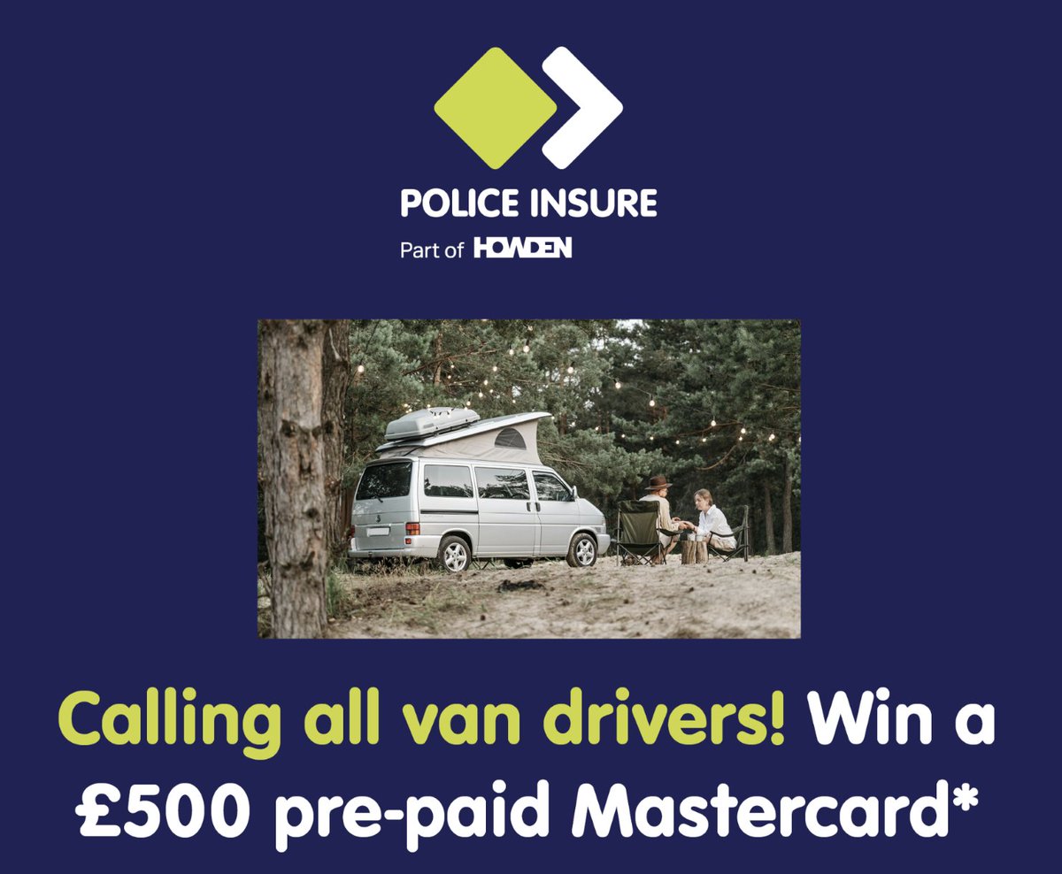 💷 WIN £500 PRIZE

A £500 prize is up for grabs to Federation members who are van drivers thanks to a competition brought to you by Police Insure.

All you need to do is fill out a form, along with some personal details.

ENTER: bit.ly/3HhRwmc