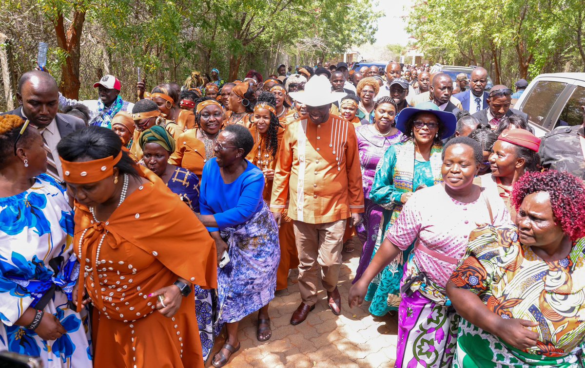 DCP Party Leader HE. Rigathi Gachagua, accompanied by other National Leaders is in Tseikuru Village, Kitui County for the homecoming event of Wiper Leader Kalonzo Musyoka.