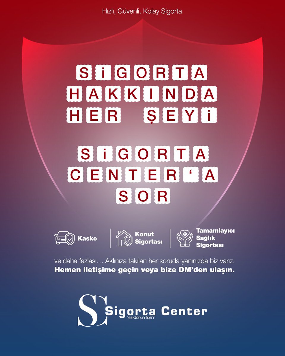 sigortacentertr's tweet photo. Zorunlu trafik sigortasından tamamlayıcı sağlık sigortasına, konut sigortasından DASK’a kadar…
Aklınıza takılan her soruda yanınızda biz varız.

✅ Anlaşılır anlatım
✅ Doğru yönlendirme
✅ Size özel çözümler

Sigorta hakkında ne varsa, en doğrusunu bizden öğrenin!
📞 Hemen iletişime geçin veya bize DM’den ulaşın.

📞 444 1982
📍 Merkez Şube: Musalla Bağları Mah. Ankara Cad. No: 85/A Selçuklu/Konya

#sigorta #center #sigortacenter #kasko #lidermarka #sektörünlideri #lider #uygunfiyat #trafik #trafiksigorta #trafiksigortasi #zorunlutrafiksigortasi #yagınsigortası #dask #poliçe #inşaatsigortası #bilgi #konya #ankara #inşaatsigortasi #nakliyatsigortası #bes #bireyselemeklilik #sagliksigortasi