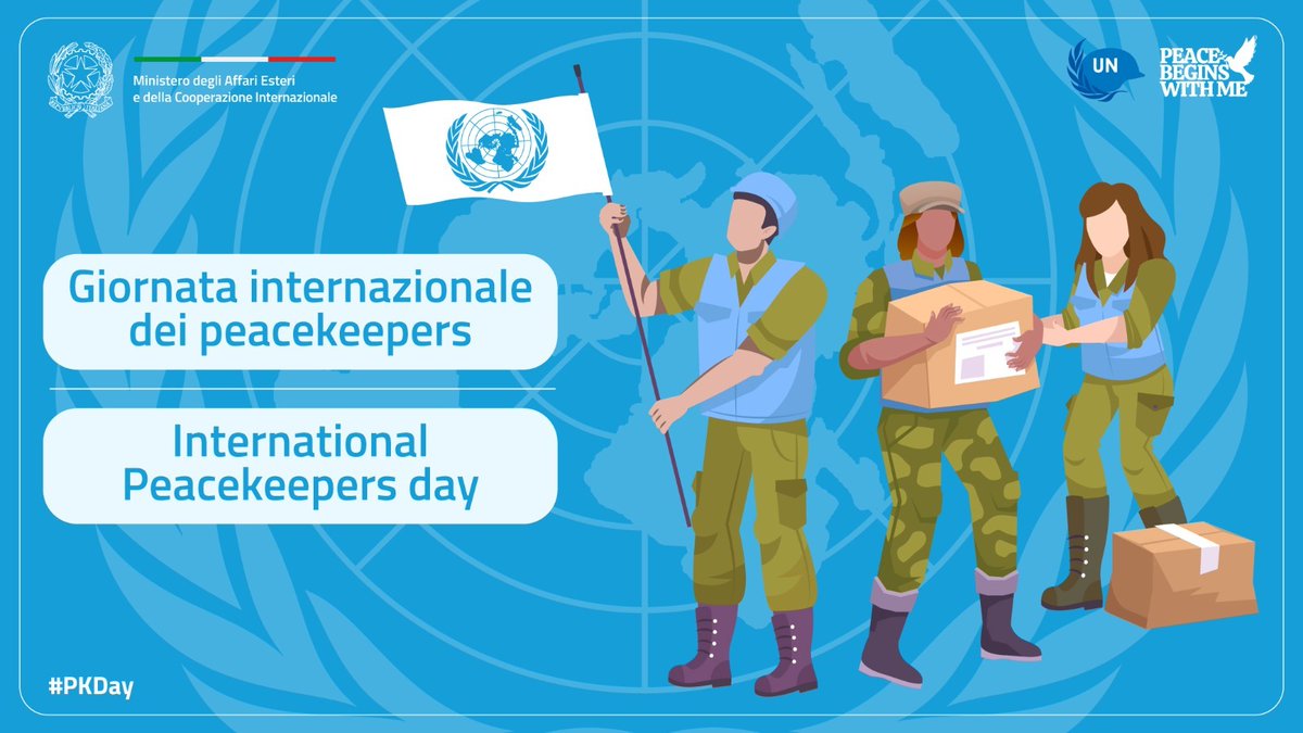 Italy MFA (@italymfa_int) on Twitter photo 🇺🇳#PeacekeepersDay | Italy🇮🇹 has always been at the forefront of international peacekeeping and international security including through its participation in peacekeeping operations under #UN aegis and support for <a href="/UNPeacekeeping/">UN Peacekeeping</a> 🕊️.
#PKDay 🇺🇳#PeacekeepersDay | Italy🇮🇹 has always been at the forefront of international peacekeeping and international security including through its participation in peacekeeping operations under #UN aegis and support for <a href="/UNPeacekeeping/">UN Peacekeeping</a> 🕊️.
#PKDay