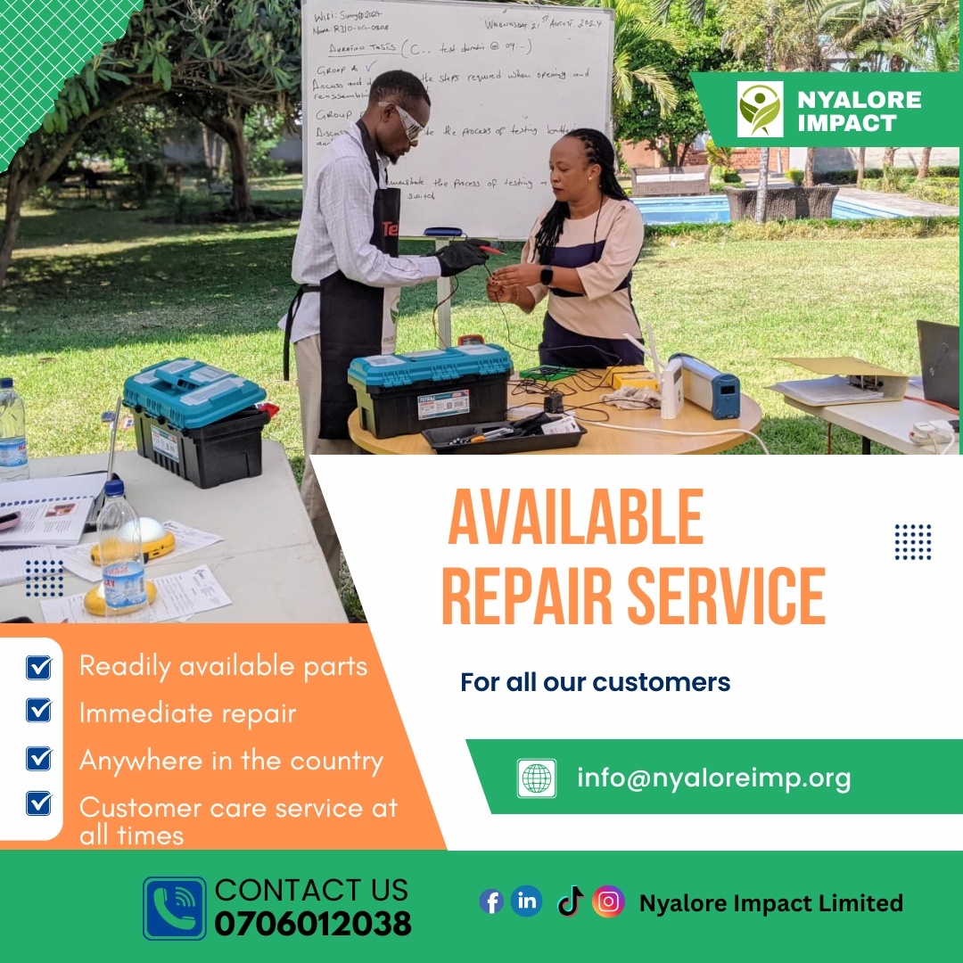 At Nyalore Impact, We understand that even the best appliances can face technical issues — and that’s why we proudly offer reliable repair services for our pressure cookers

WhatsApp or call: 0706012038/ 0703849628

#NyaloreImpact #CleanCooking #AfterSalesCare #