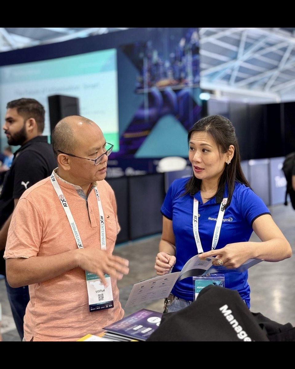 ME_FSO's tweet photo. The past couple of days have been nothing short of amazing at #TechXLR8 Singapore 2025!
Thanks to everyone who visited our booth, explored our solutions & chatted with our product experts. We’re leaving with fresh ideas & new connections.
#ManageEngine #ITOM #Singapore https://t.co/LE38yvhMtQ