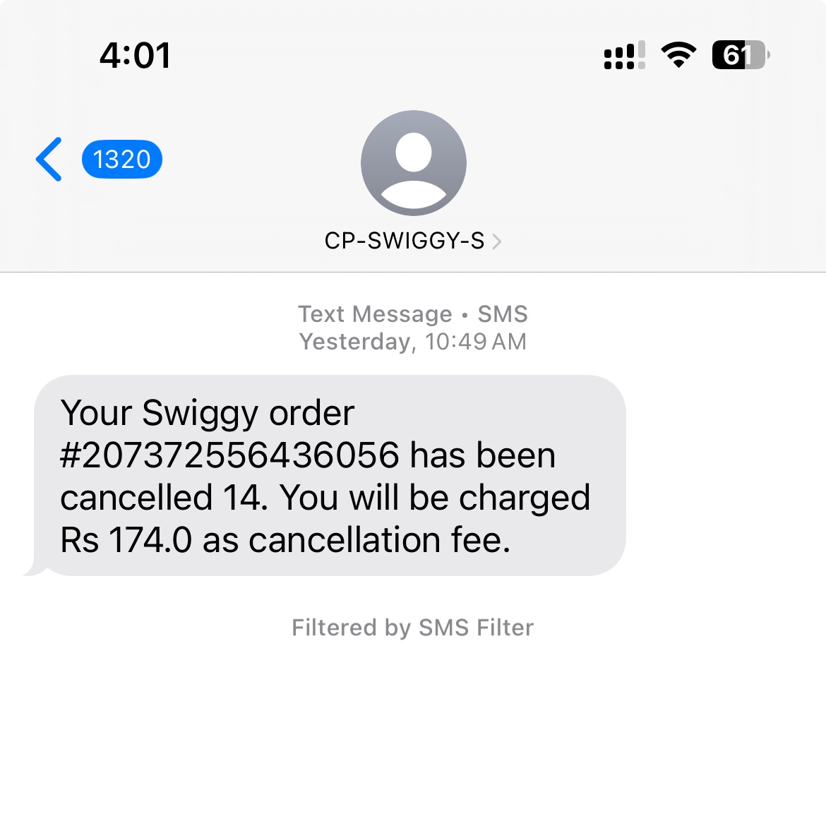 _singhbhaskar's tweet photo. Ordered from @Swiggy train delivery train left at 10:05, delivery came at 10:12. My senior citizen parents (65+ &amp; 55+) were travelling. Swiggy charged the full amount without consent. I have the call rec. No help, no apology. Never faced such issues with @zomato. @jagograhakjago https://t.co/pDv5EhbkhP