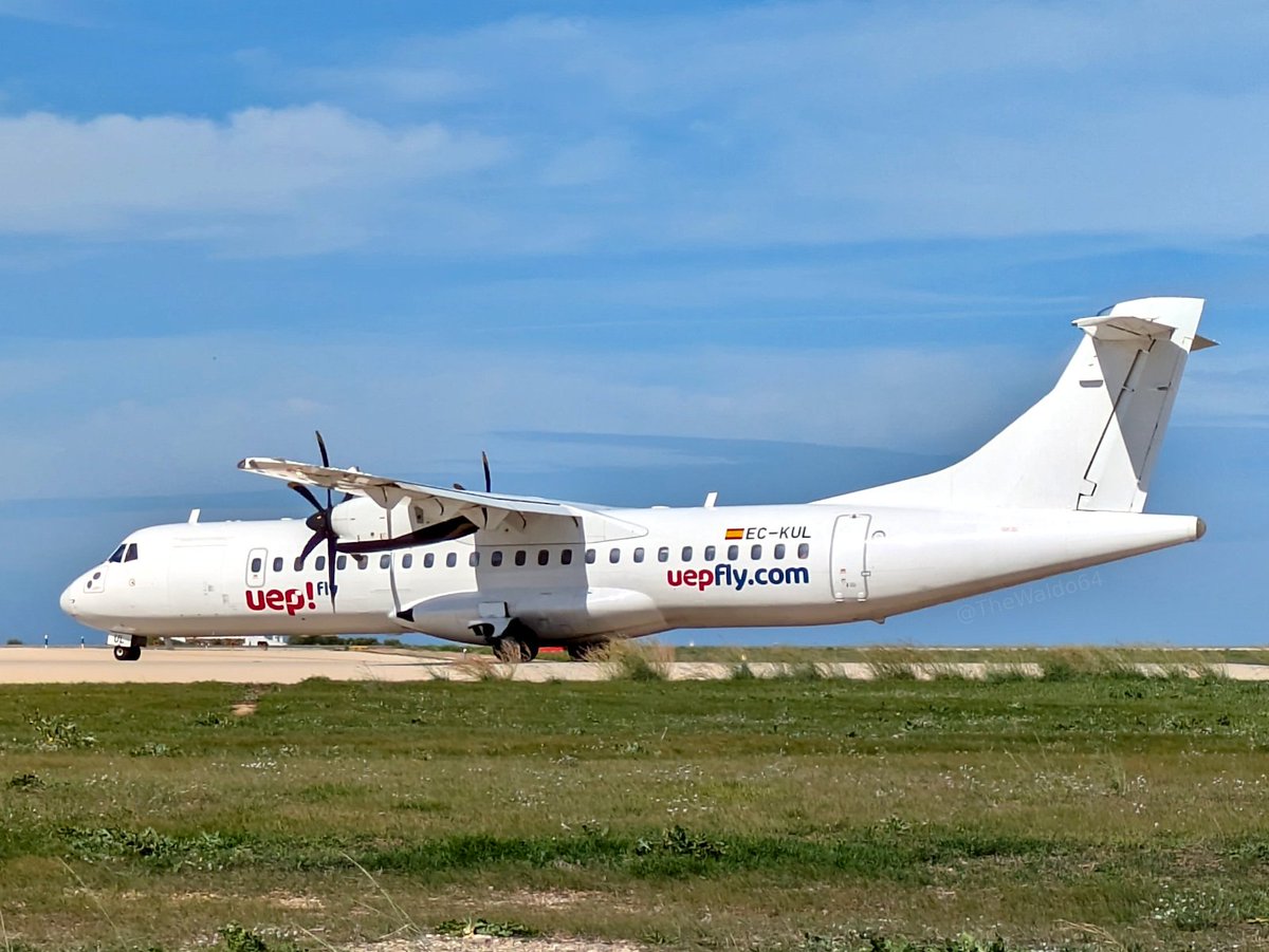 TheWaldo64's tweet photo. EC-KUL #ATR72 #uepfly Palma de Mallorca 🛫🛬🛫 #LEMH Menorca (2024) https://t.co/lSpW73bd36