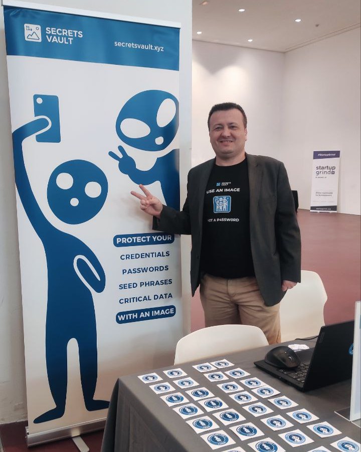 Gerard - Secrets Vault CEO & Co-founder (@gerard_secvault) on Twitter photo Big day at <a href="/startupmat/">Startup Mat</a>! Booth’s ready, demos are live, and we’re pitching in the finals this afternoon.
If you’re at <a href="/TecnoCampus/">TecnoCampus</a>, come say hi & snap a pic with our alien mascots 👽
#SecretsVault #TechSummit2025 #Cybersecurity Big day at <a href="/startupmat/">Startup Mat</a>! Booth’s ready, demos are live, and we’re pitching in the finals this afternoon.
If you’re at <a href="/TecnoCampus/">TecnoCampus</a>, come say hi & snap a pic with our alien mascots 👽
#SecretsVault #TechSummit2025 #Cybersecurity