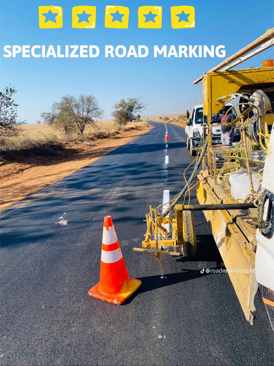 SpecRoadMarking's tweet photo. Road Line Markings | Pavement Markings | Road Studs | Road Signs | Sandblasting

SPECIALIZED ROAD MARKING (Pty) Ltd.
☎️ : 064 549 3512
📧 : Specializedroadmarking@gmail.com
 #cityroadpainters #roadmarking #trafficsigns #roadstuds #linemarkings #stopsign #roadsigns #painter #Paint https://t.co/wHKN0Uspyb