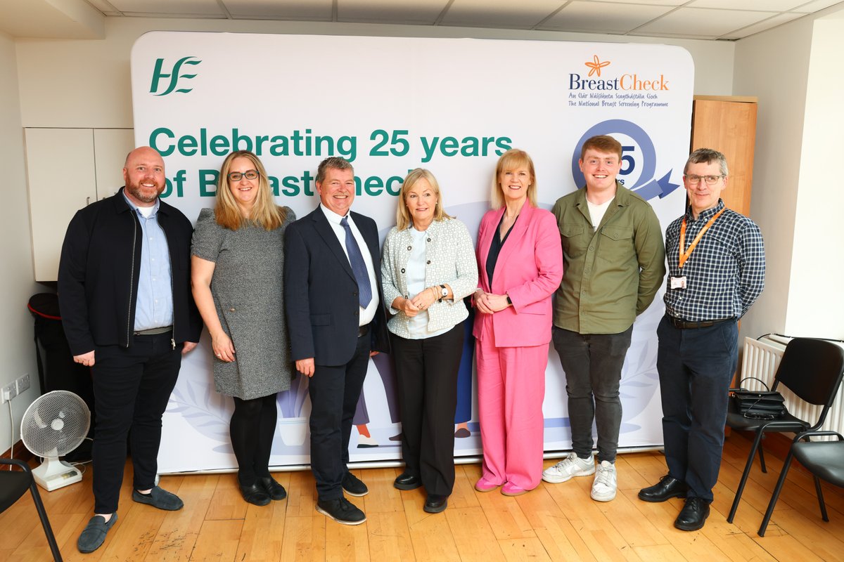 National Screening Service (@nsshse) on Twitter photo This week we were joined by the Minister for Health <a href="/CarrollJennifer/">Jennifer Carroll MacNeill TD</a>, our staff, patient advocates and advocacy groups to mark 25 years of #BreastCheck.
Read all about it: tinyurl.com/BreastCheck25
#BreastCheck25 #ChooseScreening This week we were joined by the Minister for Health <a href="/CarrollJennifer/">Jennifer Carroll MacNeill TD</a>, our staff, patient advocates and advocacy groups to mark 25 years of #BreastCheck.
Read all about it: tinyurl.com/BreastCheck25
#BreastCheck25 #ChooseScreening