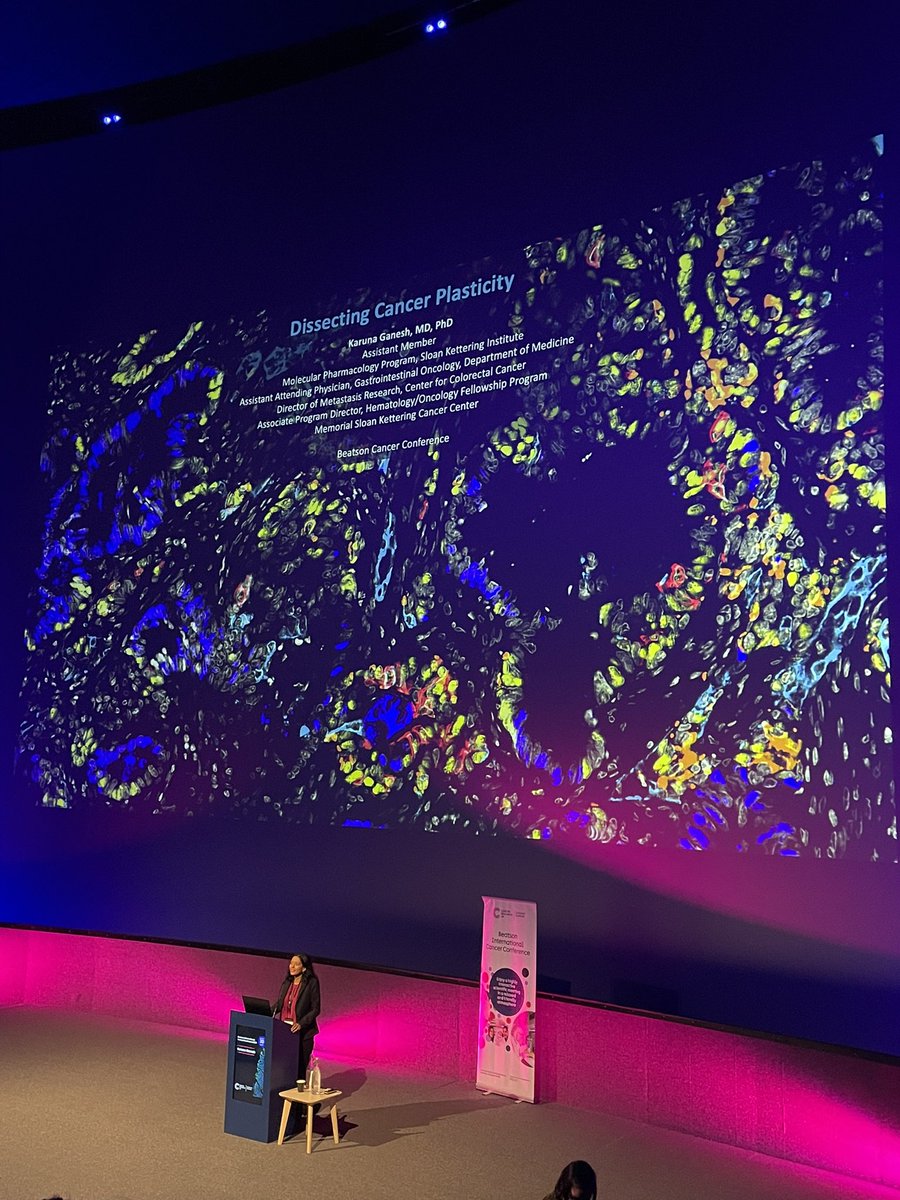 CRUK Scotland Inst (@cruk_si) on Twitter photo Next up: Karuna Ganesh (<a href="/KarunaMDPhD/">Karuna Ganesh</a>) discussing dissecting cancer plasticity during metastasis
<a href="/MSKCancerCenter/">Memorial Sloan Kettering Cancer Center</a> | #BICC2025 Next up: Karuna Ganesh (<a href="/KarunaMDPhD/">Karuna Ganesh</a>) discussing dissecting cancer plasticity during metastasis
<a href="/MSKCancerCenter/">Memorial Sloan Kettering Cancer Center</a> | #BICC2025