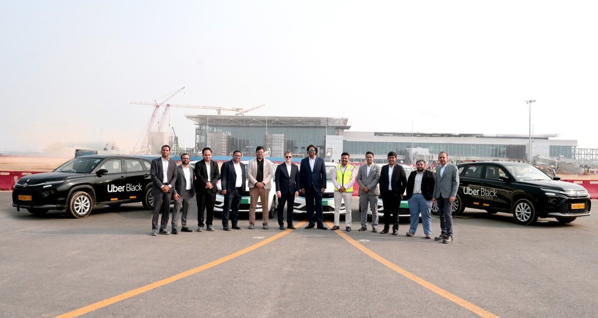 Noida International Airport (@niairport) on Twitter photo We are pleased to announce our partnership with <a href="/Uber_India/">Uber India</a> to offer app-based cab services right from the terminal. With dedicated pick-up zones, on-ground support & ride options, this partnership will ensure convenient last-mile connectivity for all travellers. #NIAirport #uber We are pleased to announce our partnership with <a href="/Uber_India/">Uber India</a> to offer app-based cab services right from the terminal. With dedicated pick-up zones, on-ground support & ride options, this partnership will ensure convenient last-mile connectivity for all travellers. #NIAirport #uber
