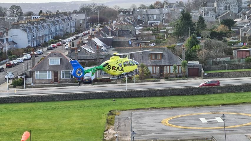 SCAA flew to Royal Deeside recently when a cyclist was injured in a fall, airlifting him to advanced trauma care at Aberdeen Royal Infirmary in just 20 minutes.
 
Please support SCAA and Operation Skyward - our mission to launch a new air ambulance: scaa.social/mission