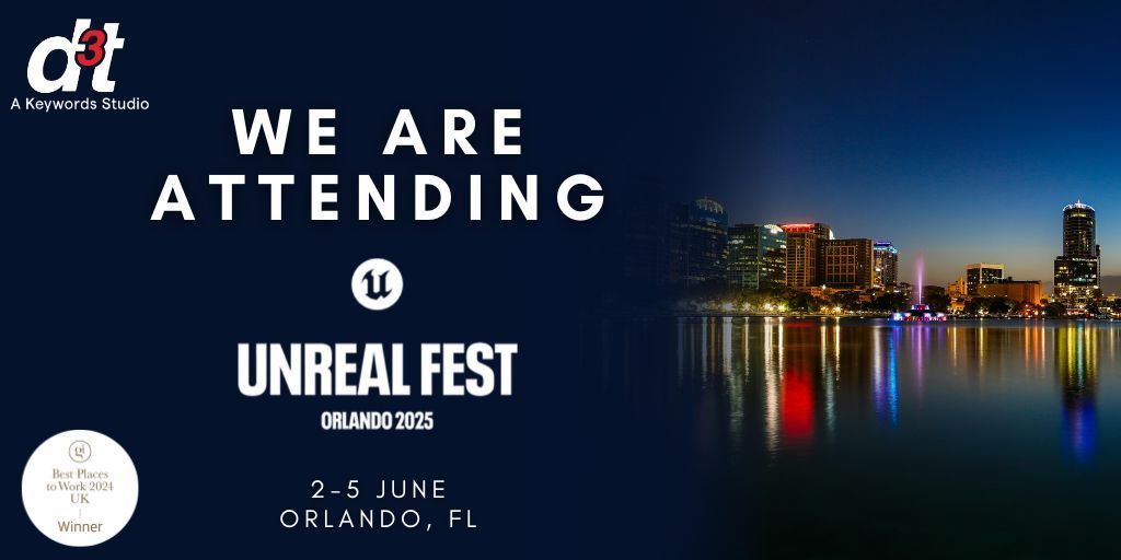 It's nearly time!

Our team are gearing up to head out to Orlando for Unreal Fest next week. 

We'll be there across the week and are excited to catch-up with our partners and colleagues. 

We look forward to seeing you all there!

#GoTeam #UnrealFest