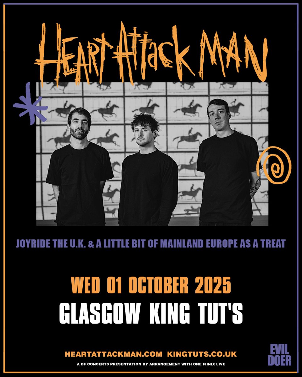 JUST ANNOUNCED » Heart Attack Man
King Tut's | 1st October 2025
MORE INFO ⇾ ktwwh.co/heart-attack-m…