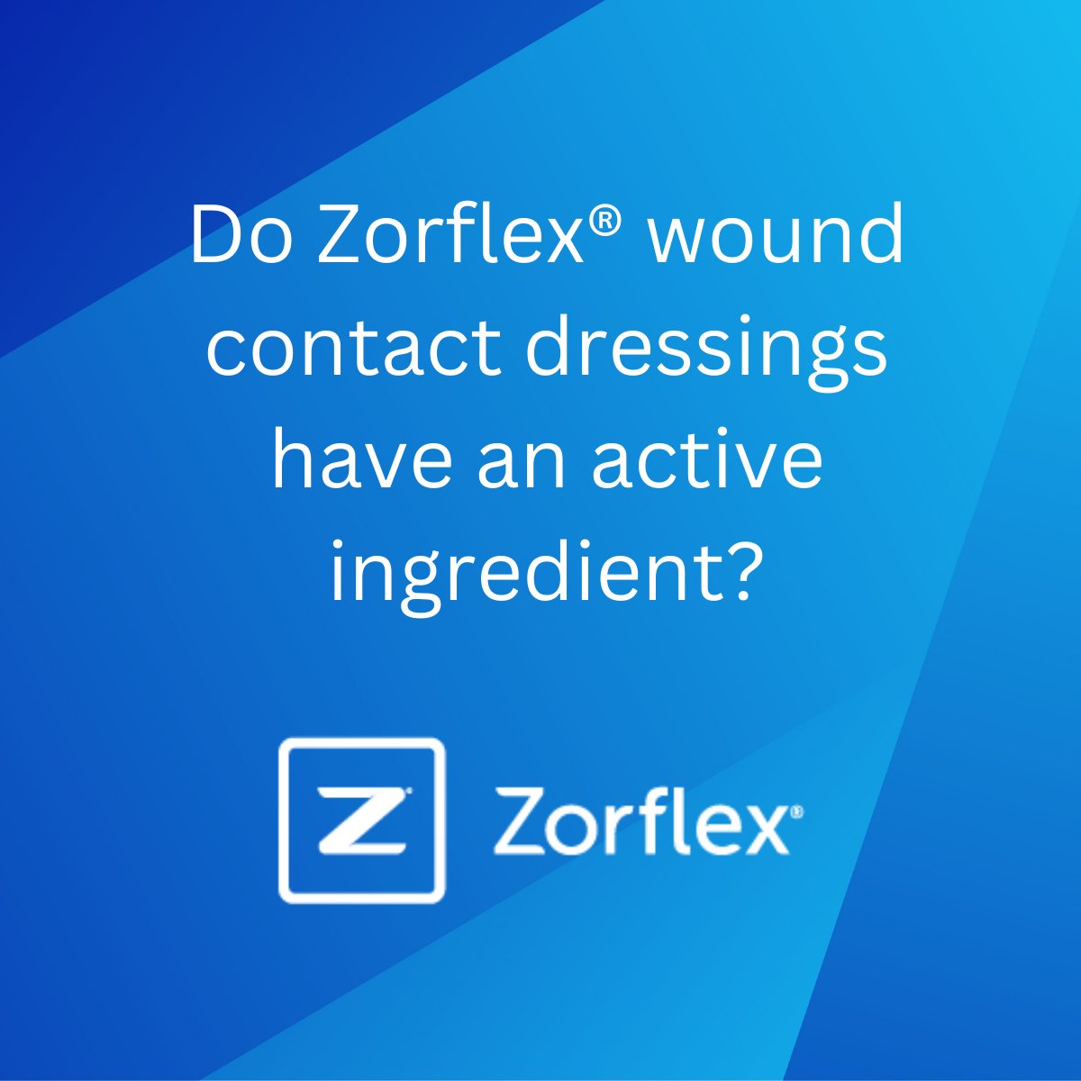 Zorflex’s action is purely physical &amp; draws microbes &amp; odour molecules to the surface of the dressing &amp; binds them there. Nothing is transmitted into the wound, so it is very safe &amp; cannot be subject to antimicrobial resistance.

zorflex.com

#tissueviability