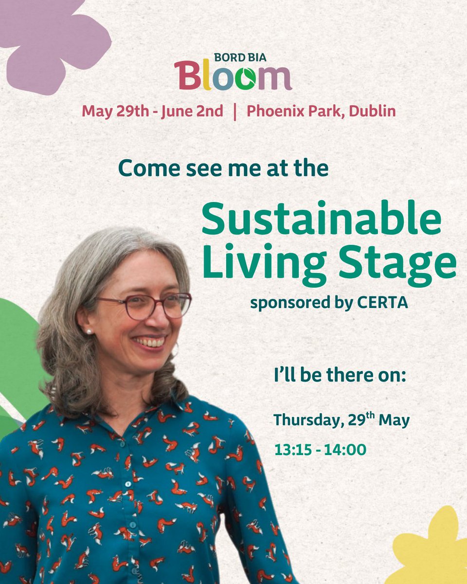 Rediscovery Centre CEO Claire Downey will be on the Sustainable Living Stage at 1.15, sharing research insights with REPAK and the European Commission. See you there!

 #LetsGetCircular   #GoCircularEU   #BordBiaBloom @EurIreland