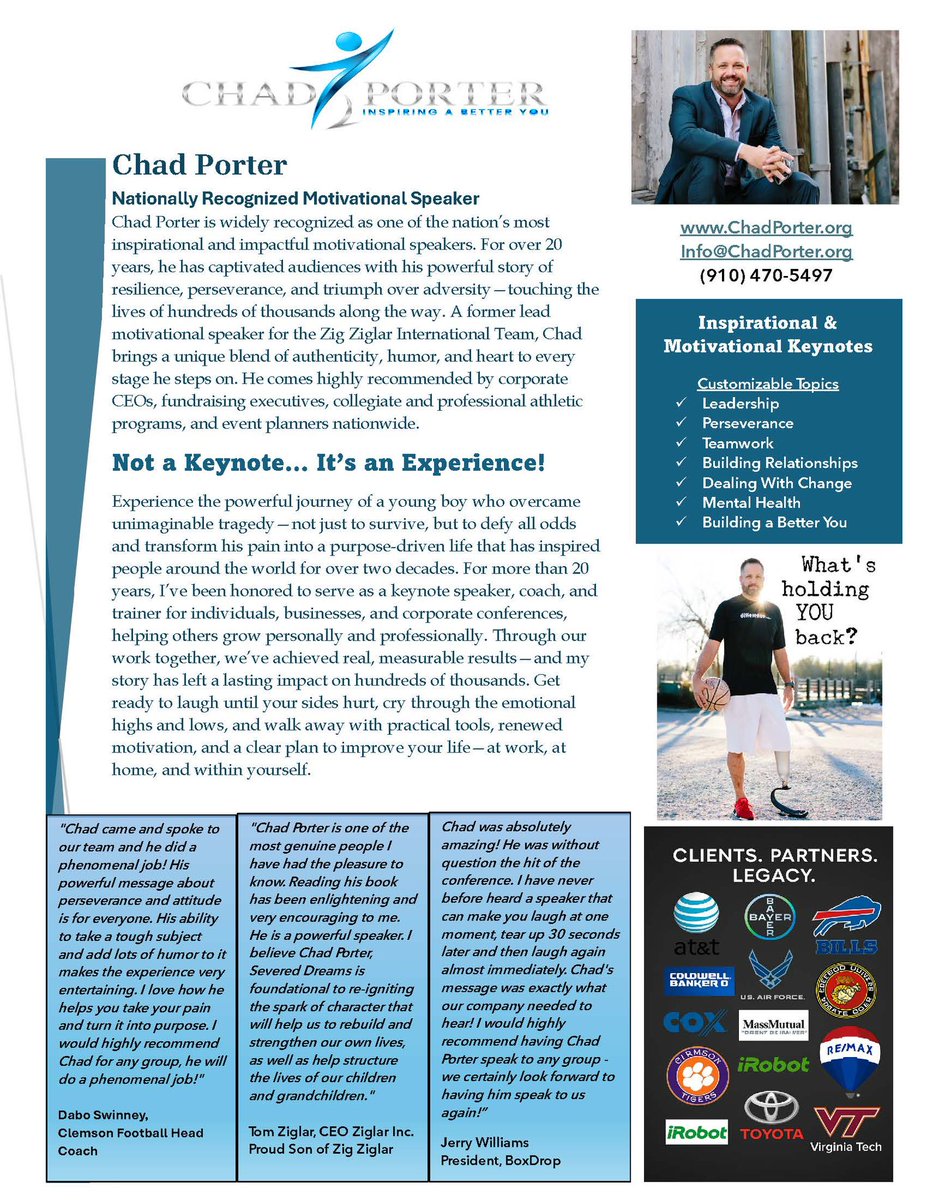 Does your company have an annual conference? If you refer me and I get booked, I will pay you a portion of my commission. 
#inspirationalspeaker #keynotespeaker #motivationalspeaker #conferencespeaker #CorporateSpeakerst #leadership #Bestsellingauthor #teamwork