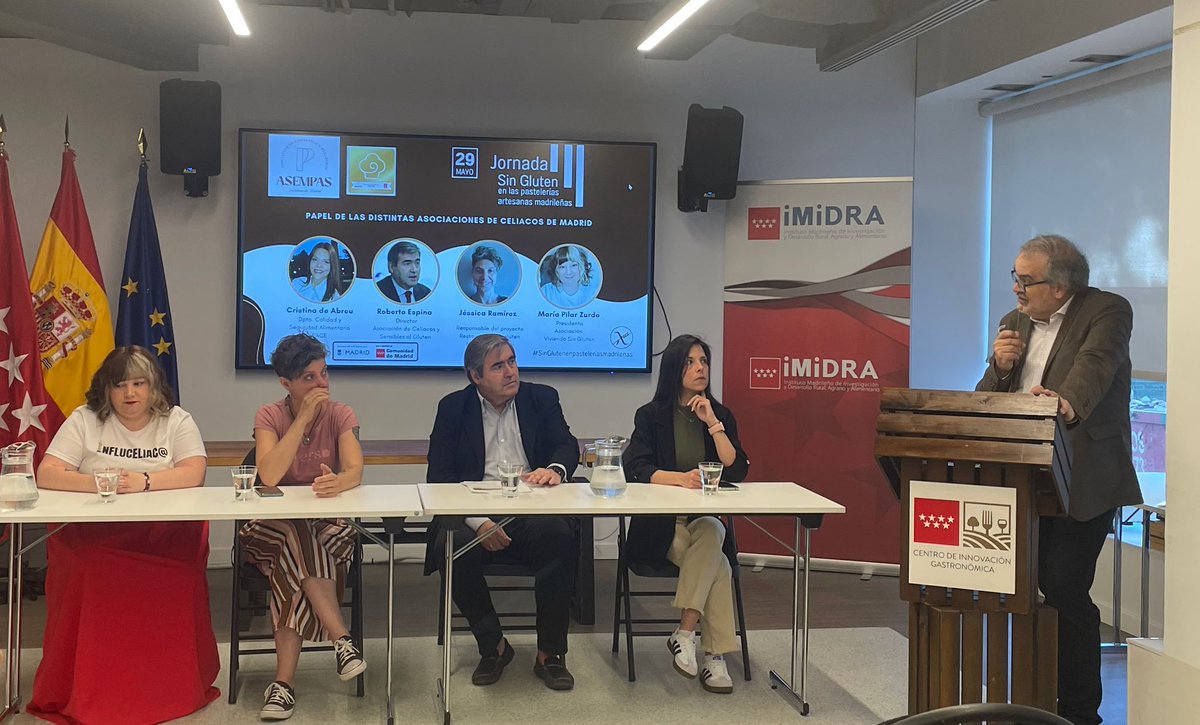 Hoy tenemos el placer de acudir a la Jornada "SIN GLUTEN, en las pastelerías artesanas madrileñas", organizado por <a href="/AsempasMadrid/">ASEMPAS</a>. 
Una jornada para visibilizar, divulgar y reflexionar sobre el impacto de la dieta sin gluten en el sector.