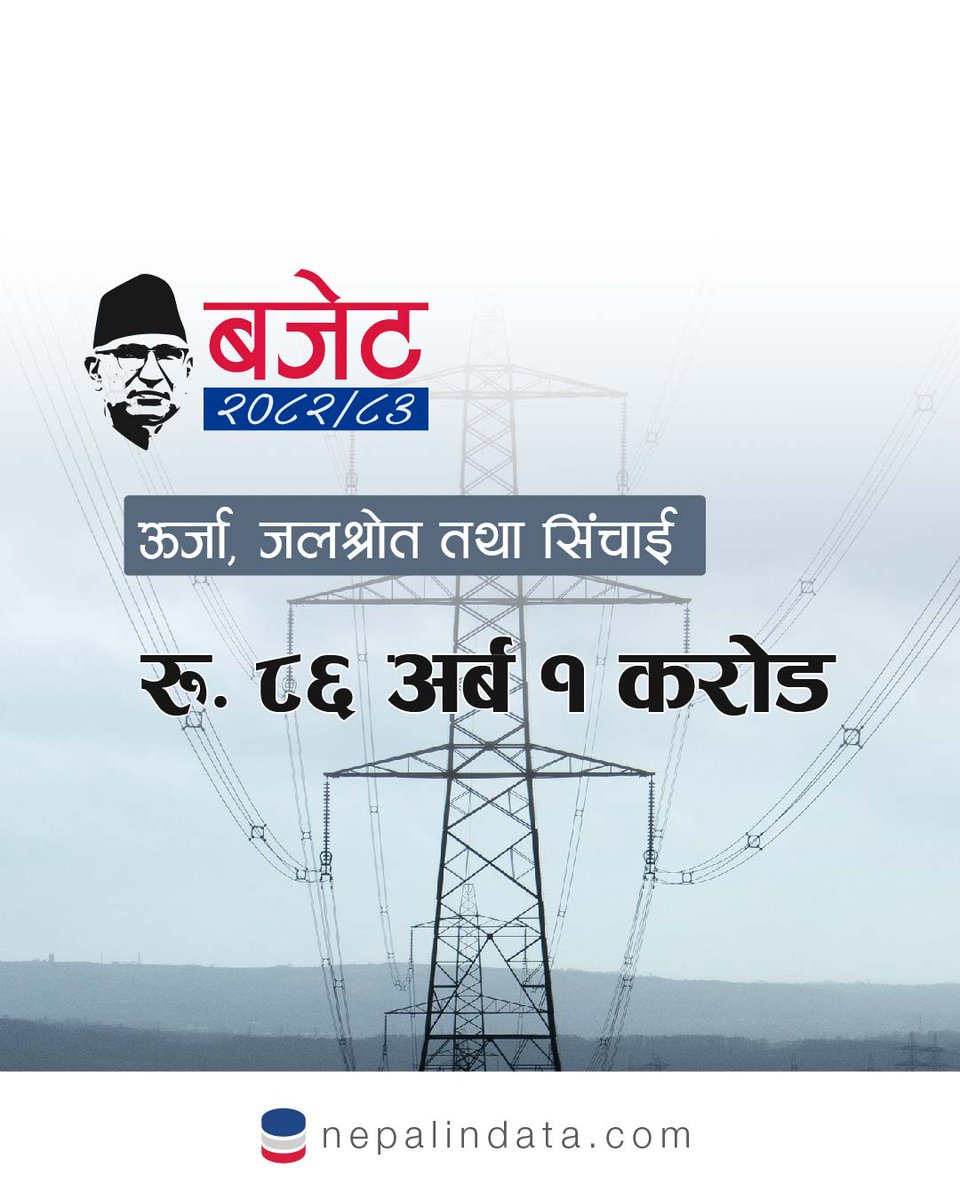 ऊर्जा क्षेत्र, जलश्रोत तथा सिंचाई बजेट २०८२/८३
nepalindata.com/devslide/view/…
#nepalbudget2082/83
#nepalindata