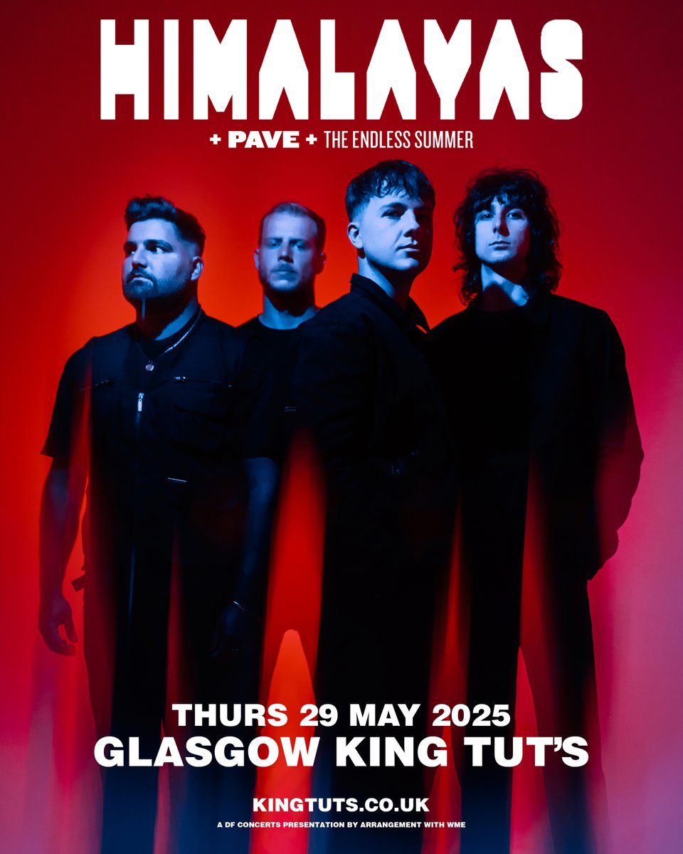 SUPPORT ADDED » PAVE + The Endless Summer have just been announced as support for HIMALAYAS
King Tut's | 29th May 2025
TICKETS ⇾ ktwwh.co/himalayas
