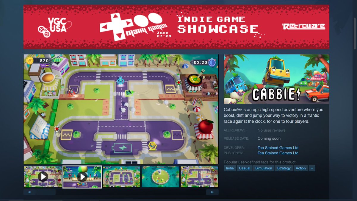 Cabbie! is taking part in the <a href="/TooManyGames/">TooManyGames</a> showcase on Steam now! Cabbie says go check it out 💛

#toomanygames #tmgexpo #tmg2025 #toomanygames2025