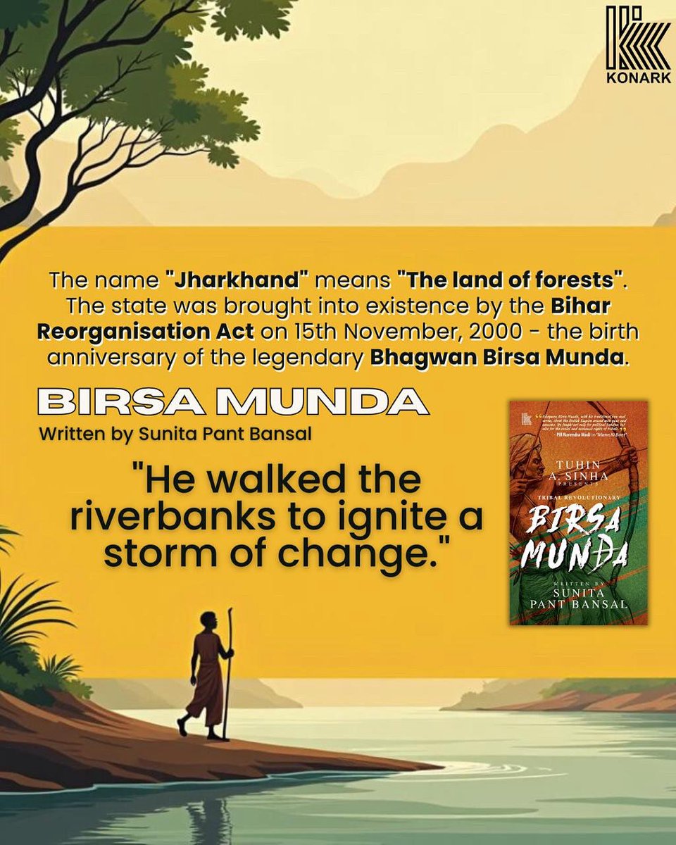 Celebrate the spirit of Bhagwan Birsa Munda, the tribal freedom fighter who became a symbol of resistance and pride. Discover his powerful story in Birsa Munda by Sunita Pant Bansal.

📖 Grab your copy now on Amazon 👉 amzn.in/d/829NIgS
<a href="/tuhins/">Tuhin A. Sinha तुहिन सिन्हा</a>