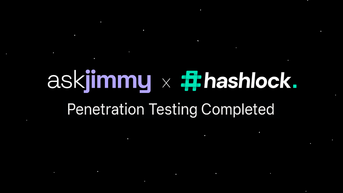 askjimmy_ai's tweet photo. 🔐 Security matters.

We’re excited to share that AskJimmy has successfully completed a full Penetration Testing conducted by @hashlock_, covering not just smart contracts but the broader platform infrastructure.

Because your security is our priority 🤝

Full report 👉 https://t.co/wyb7MgSM0m