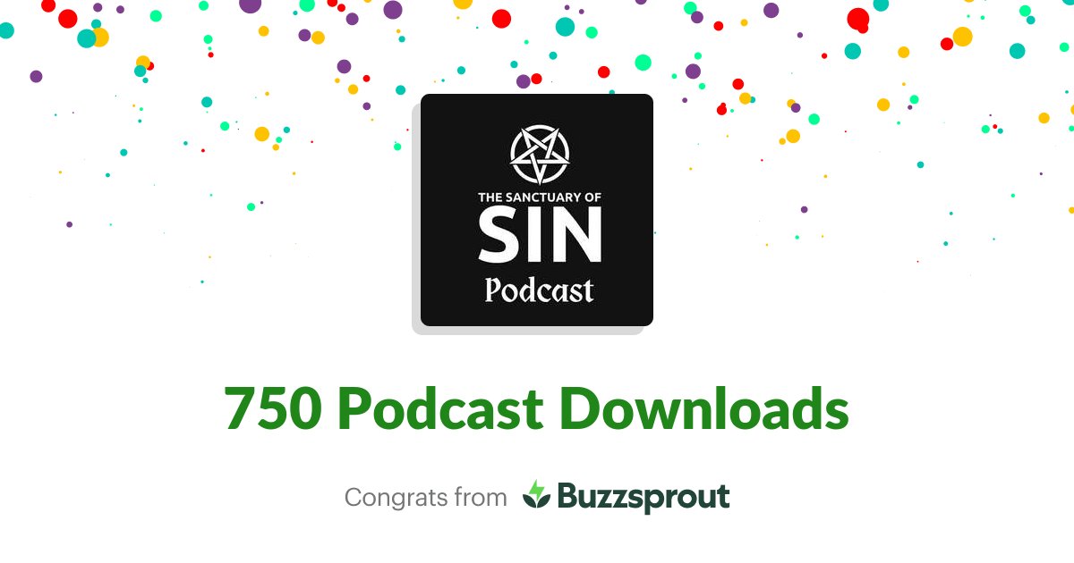 We've hit the first five achievements on buzzsprout and it hasn't even been a month! 😍 E5 is dropping tomorrow