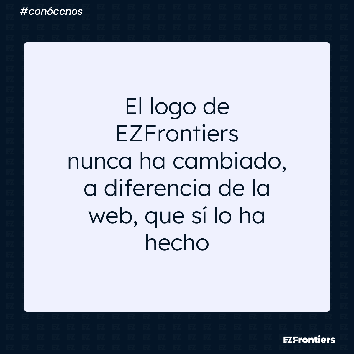 ezfrontiers's tweet photo. El logo de EZFrontiers nunca ha cambiado, a diferencia de la web, que sí lo ha hecho.

Conócenos más en: https://t.co/g2QIY8HPee https://t.co/fLs0M07cvz