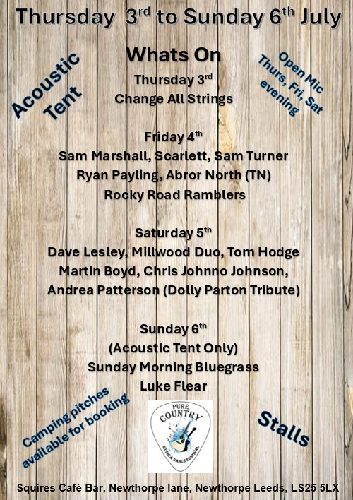 Brain Tumour Research (@braintumourrsch) on Twitter photo The Pure Country Music & Dance Festival is back – and it’s supporting
#BrainTumourResearch & <a href="/YorkshireAirAmb/">Yorkshire Air Ambulance</a> from 3rd– 6th July, at the <a href="/SquiresCafeBar/">SquiresCafeBar</a>.
This is an event not to miss ➡️ bit.ly/3HcDtON
Let’s make this a festival to remember! 🌟
#TogetherWeWillFindACure The Pure Country Music & Dance Festival is back – and it’s supporting
#BrainTumourResearch & <a href="/YorkshireAirAmb/">Yorkshire Air Ambulance</a> from 3rd– 6th July, at the <a href="/SquiresCafeBar/">SquiresCafeBar</a>.
This is an event not to miss ➡️ bit.ly/3HcDtON
Let’s make this a festival to remember! 🌟
#TogetherWeWillFindACure