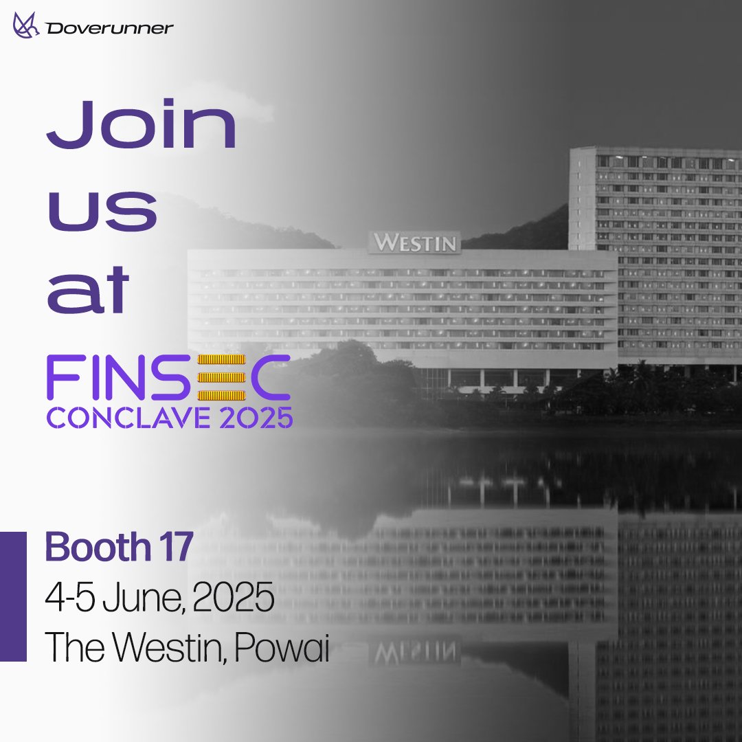 Team DoveRunner is all set for FinSec Conclave 2025!
Date - June 5–6, 202
Location - The Westin, Powai
 Schedule it here -calendly.com/doverunner-exp…
#FinSec2025 #CyberSecurity #FintechSecurity #AppSecurity #Doverunner #MeetUsThere #MobileAppSecurity #DataProtection #CISO