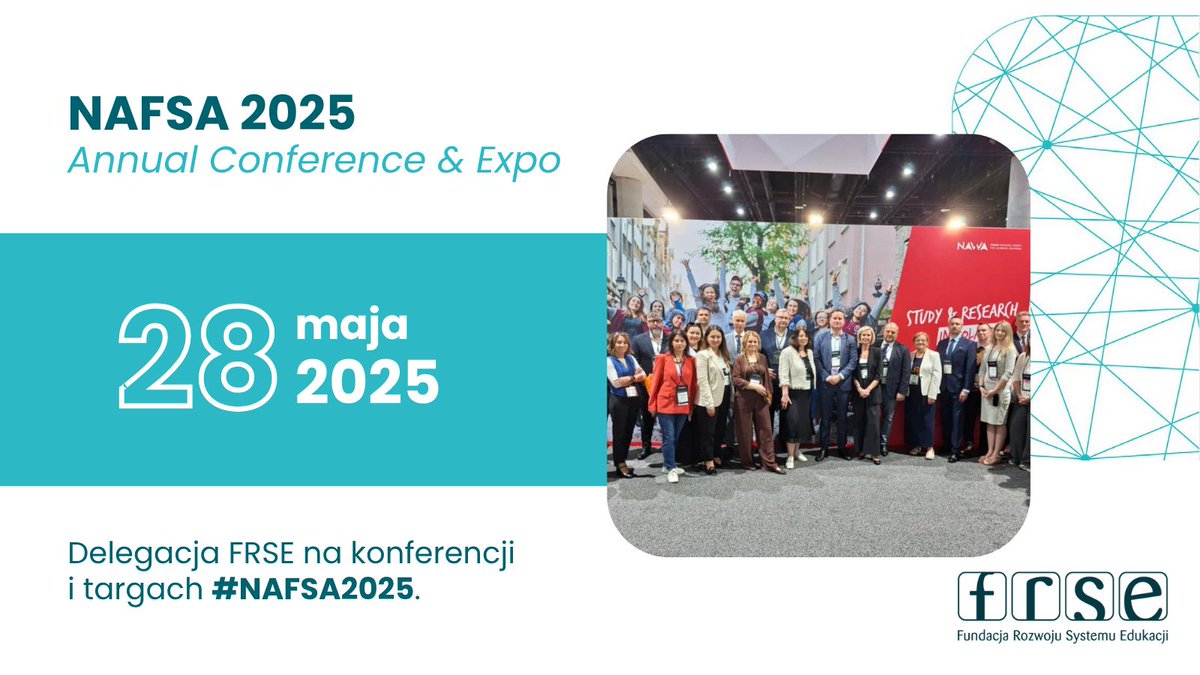 🇺🇸 🇪🇺 Delegacja FRSE jest na konferencji i targach #NAFSA2025! 28y maja odbyły się nasze sesje. Udział to doskonała okazja dla FRSE do dyskusji i wymiany doświadczeń w międzynarodowym gronie 💬 

Więcej o wydarzeniu przeczytasz na naszych pozostałych mediach społecznościowych.