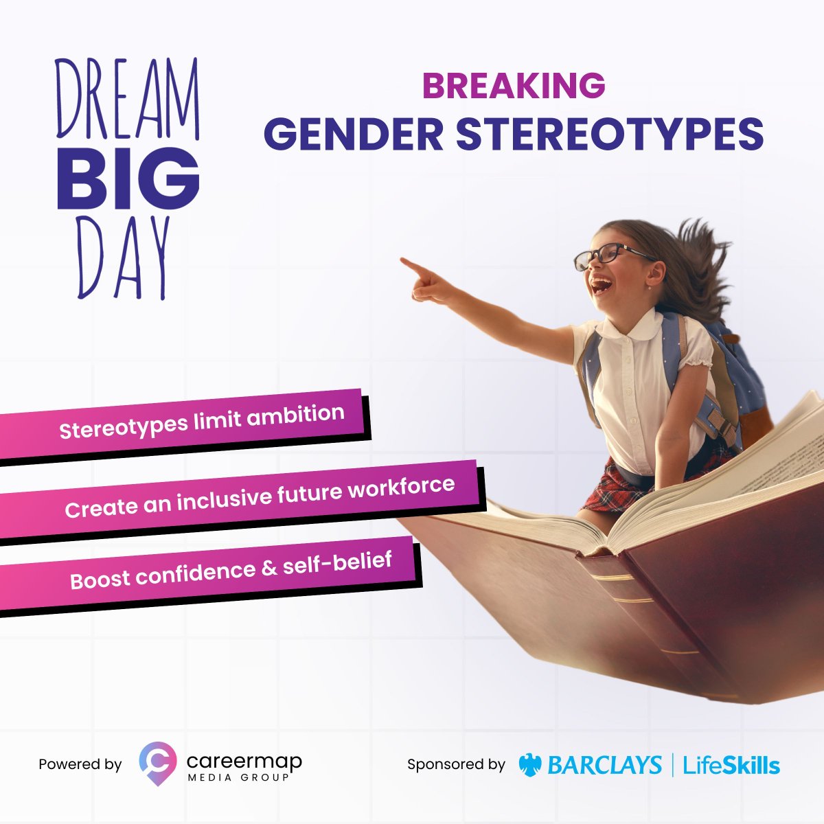 Why breaking gender stereotypes early matters 🚀
Stereotypes limit ambition, crush confidence &amp; shrink diversity. Dream Big Day shows young people they can be anything.
💡 No limits, just dreams.
🔗 dreambigday.co.uk
#DreamBigDay2025 #GenderEquality #BreakingBarriers