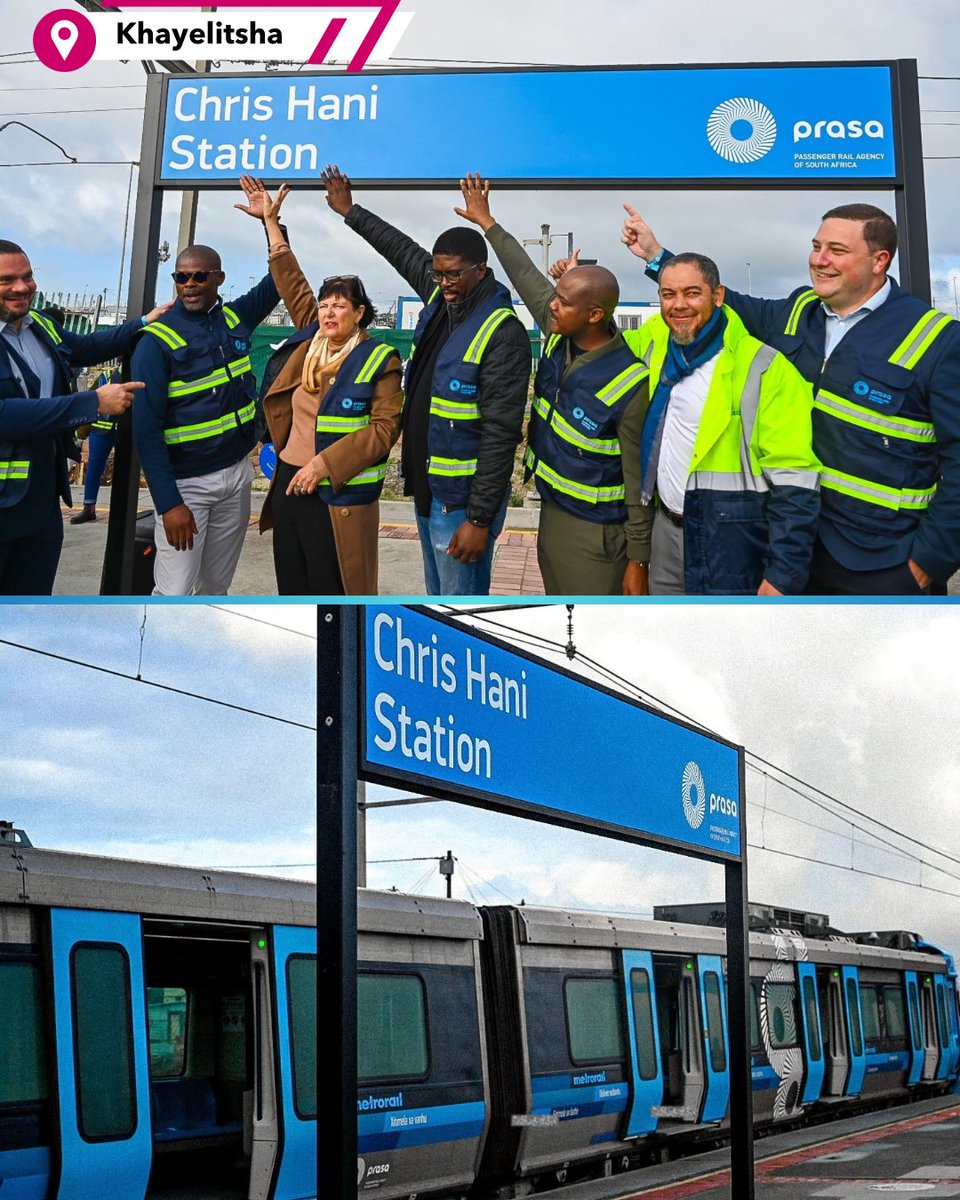 Geordin Hill-Lewis (@geordinhl) on Twitter photo Weβre thrilled to celebrate the reopening of Chris Hani (Khayelitsha) to Cape Town rail line, marking major progress on the re-opening of the Central Line! ππ
Thank you to everyone who has worked on this project in the <a href="/PRASA_Group/">PRASA Group</a> team, especially <a href="/rmaseko/">Raymond Maseko</a> , and Minister Weβre thrilled to celebrate the reopening of Chris Hani (Khayelitsha) to Cape Town rail line, marking major progress on the re-opening of the Central Line! ππ
Thank you to everyone who has worked on this project in the <a href="/PRASA_Group/">PRASA Group</a> team, especially <a href="/rmaseko/">Raymond Maseko</a> , and Minister