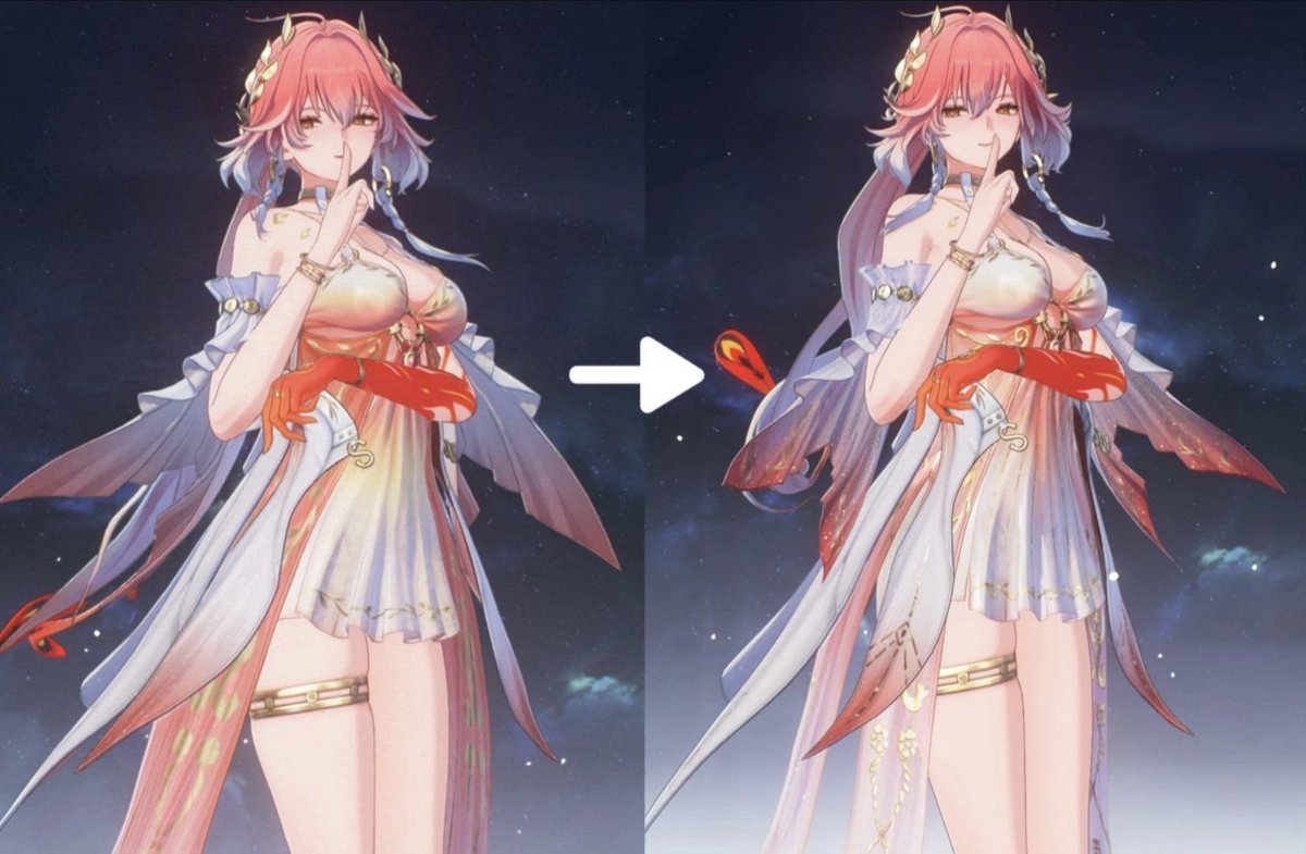 Update 2.4 beta: More optimized front view of Changli's new skin (Via: Mapleaf)

#WutheringWaves #WuWa #鳴潮 #WuWaCollection #WuWaLeaks