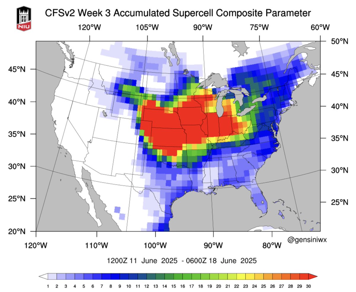 We're not done with severe weather yet..in-fact June could be one of the most active severe weather Junes we have witnessed in decades. 

The week 2 and week 3 forecasts are very aggressive for conducive environments for severe weather outbreaks. 

June overall is looking like a